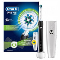 Электрическая зубная щетка Braun Oral-B PRO 750 Black Cross Action (D16.513.UX)