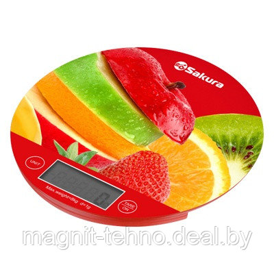 Весы кухонные Sakura SA-6076F (фрукты) электронные