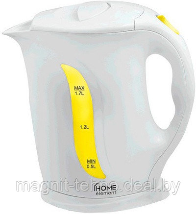 Чайник электрический Home Element HE-KT-103 белый с желтым
