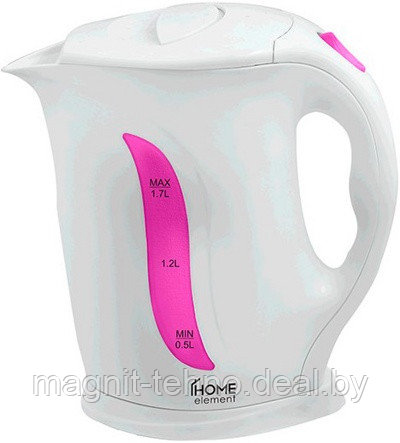 Чайник электрический Home Element HE-KT-103 белый с розовым - фото 1 - id-p11648915