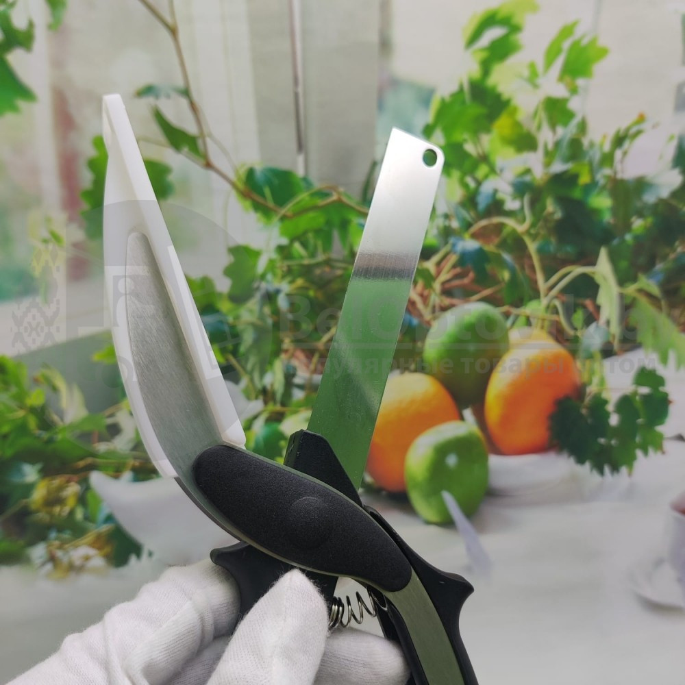 Умный нож Clever Cutter для быстрой нарезки Овощи Фрукты Мясо/ножницы для продуктов - фото 2 - id-p157188646