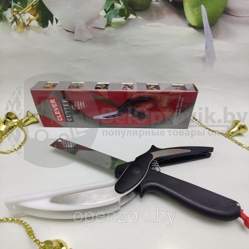 Умный нож Clever Cutter для быстрой нарезки Овощи Фрукты Мясо/ножницы для продуктов - фото 5 - id-p157188654