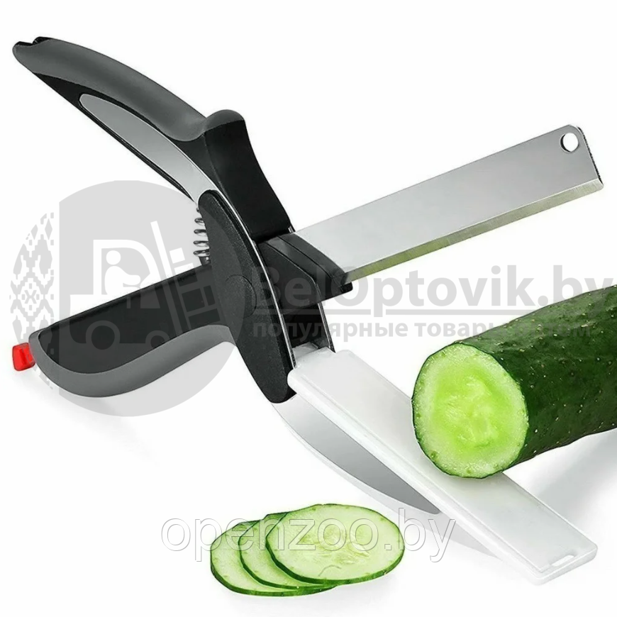 Умный нож Clever Cutter для быстрой нарезки Овощи Фрукты Мясо/ножницы для продуктов - фото 8 - id-p157188654