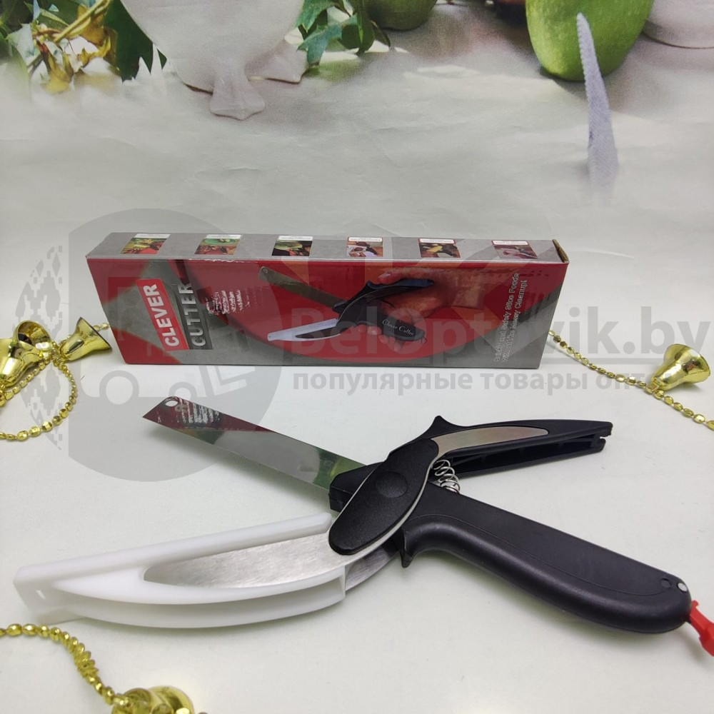 Умный нож Clever Cutter для быстрой нарезки Овощи Фрукты Мясо/ножницы для продуктов - фото 5 - id-p157188919