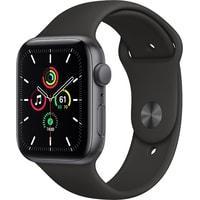 Умные часы Apple Watch SE 44 мм (алюминий серый космос/черный спортивный), фото 2