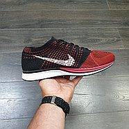 Кроссовки Nike Flyknit Racer Red White, фото 3