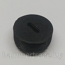Заглушка щеток пластиковая 16 мм (D=16; шаг резьбы 1 мм; H=9)