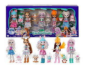 Игровой набор Mattel  5 кукол Enchantimals Снежный день