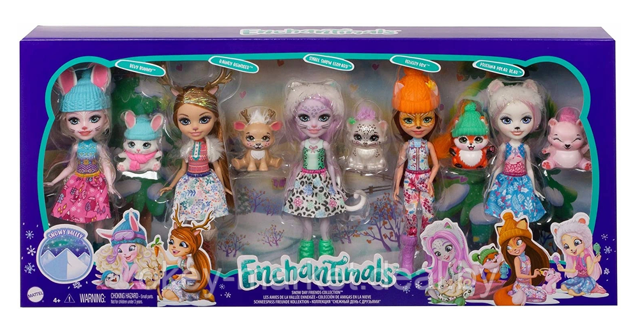 Игровой набор Mattel 5 кукол Enchantimals Снежный день - фото 3 - id-p157228131