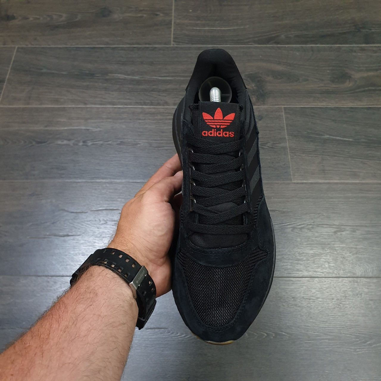 Кроссовки Adidas ZX 500 RM Black Gum - фото 3 - id-p115138711