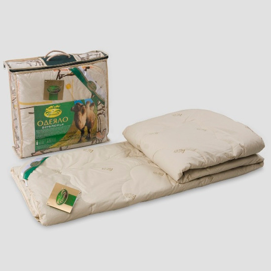 Теплое одеяло из шерсти верблюда "Бэлио" - 1,5сп. арт. ОШВТЗ-150/300