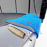 Батут Atlas Sport 374 см (12ft) 4 с внутренней сеткой и лестницей BLUE, фото 4