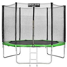 Батут Atlas Sport 252 см (8ft) BASIC с лестницей GREEN