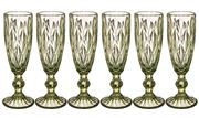 Набор бокалов для шампанского 6шт по 150мл   стекло/хрусталь  ,  781-115