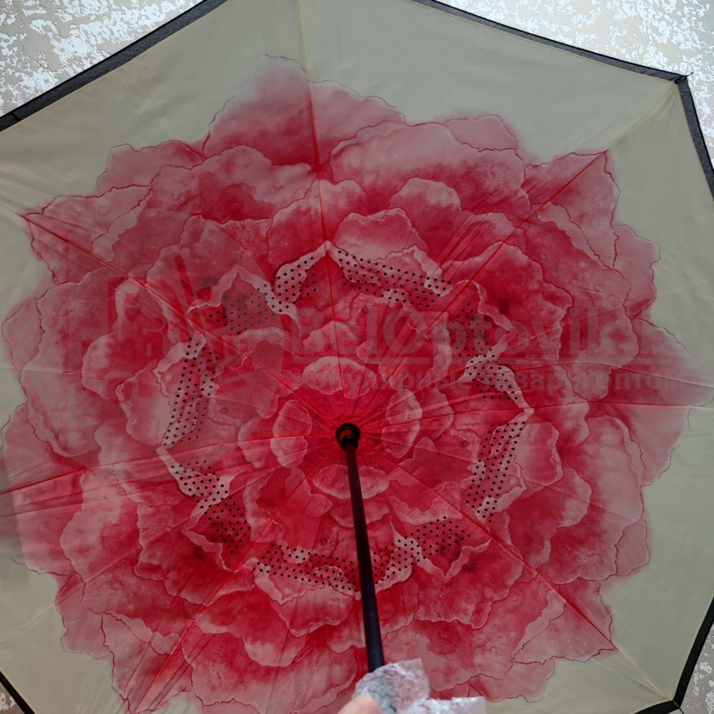 Зонт наоборот UnBrella (антизонт). Подбери свою расцветку настроения Розовые бархатцы - фото 10 - id-p142529827