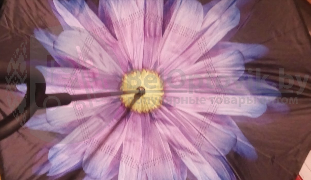 Зонт наоборот UnBrella (антизонт). Подбери свою расцветку настроения Фиолетовый цветок - фото 2 - id-p134345713
