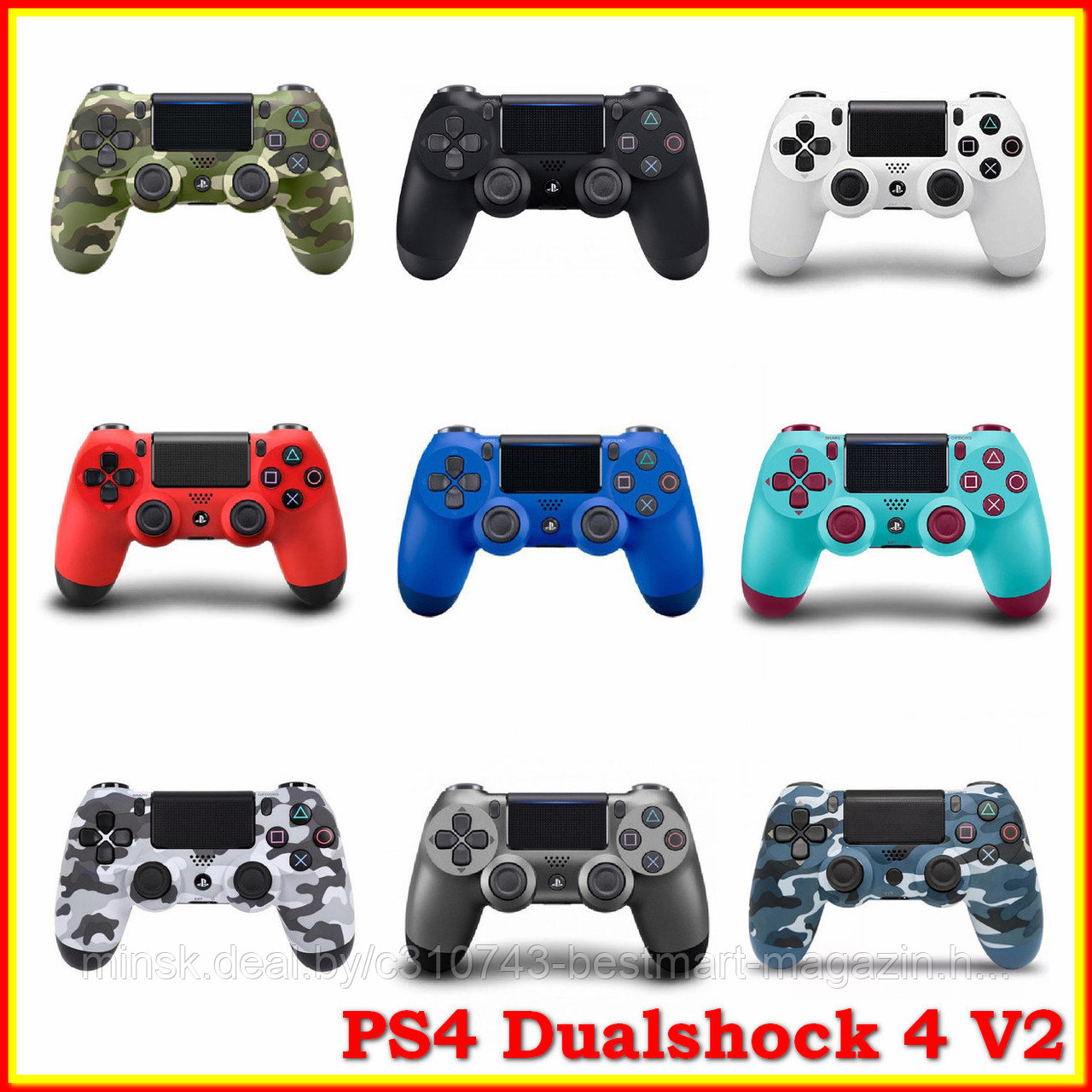 Джойстик PS4 DualShock 4 | Разные цвета | Беспроводной | Геймпад Replica - фото 9 - id-p155414662