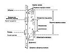 Замок с защелкой и ригелем 16/25/92/240, фото 2