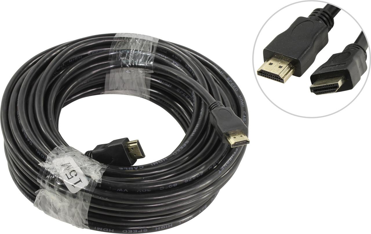 Кабель HDMI-HDMI 15 метров, 5bites, (APC-014-150) (APC-005-150) - фото 1 - id-p157288805