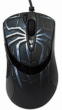 Проводная мышь A4Tech XL-747 Blue Spider, 7 кнопок, 3600dpi, тройной клик, грузики