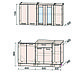 Кухня Мила 1.5 ваниль/венге, фото 2