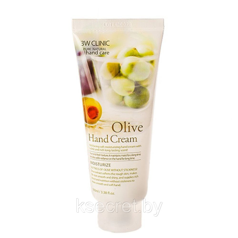 [3W CLINIC] Крем для рук ОЛИВА Olive Hand Cream, 100 мл - фото 2 - id-p157295955