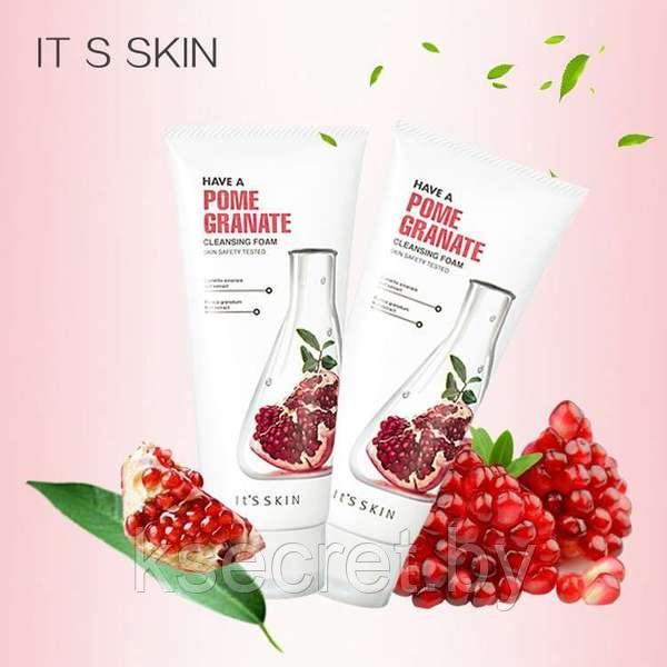 Увлажняющая пенка для умывания с гранатом IT'S SKIN Have a Pomegranate Cleansing Foam 150мл - фото 3 - id-p157299940