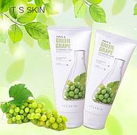 Омолаживающая пенка для умывания с виноградом IT'S SKIN Have a Greengrape Cleansing Foam 150мл