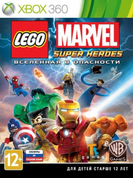 Игра Lego Marvel Super Heroes Xbox 360, 1 диск - фото 1 - id-p157324557