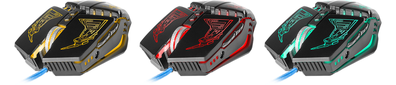 Проводная оптическая игровая мышь Defender Halo Z GM-430L RGB, 7 кнопок, 1200-3200dpi - фото 4 - id-p157333628