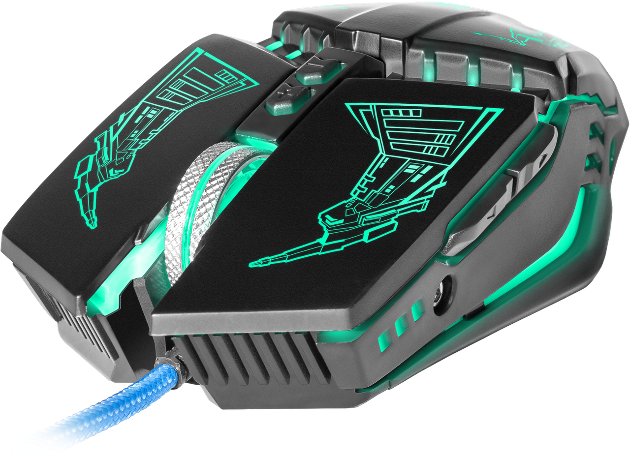Проводная оптическая игровая мышь Defender Halo Z GM-430L RGB, 7 кнопок, 1200-3200dpi - фото 6 - id-p157333628