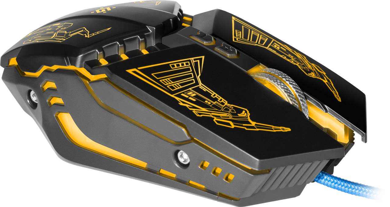 Проводная оптическая игровая мышь Defender Halo Z GM-430L RGB, 7 кнопок, 1200-3200dpi - фото 8 - id-p157333628