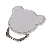Держатель-подставка с кольцом для телефона LuazON, в форме "Мишки", цвет сатин, фото 3
