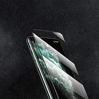 Защитное стекло 9D LuazON для iPhone Xr/11, полный клей, 9Н, 9D