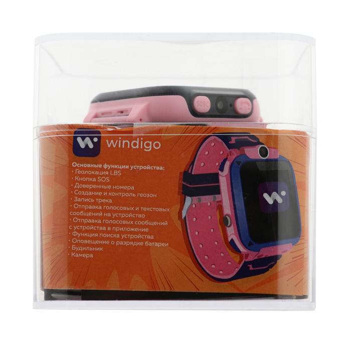 Детские смарт-часы Windigo AM-15, 1.44", 128x128, SIM, 2G, LBS, камера 0.08 Мп, розовые - фото 3 - id-p157376620