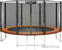 Батут Atlas Sport 435 см - 14ft Pro (4 ноги, оранжевый)
