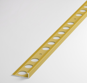 Профиль L-образный окантовочный для плитки ПК 01-6 золото люкс до 6мм длина 2700мм - фото 1 - id-p157392973