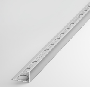 Профиль L-образный окантовочный для плитки ПК 01-12 серебро люкс до 12,5мм длина 2700мм