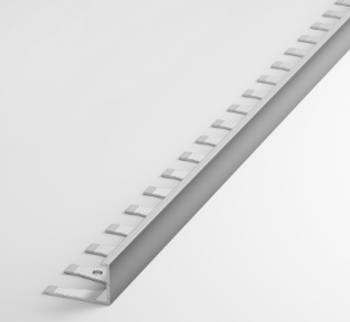 Профиль L-образный окантовочный гибкий ПК 02-12 серебро люкс до 12,5мм длина 2700мм