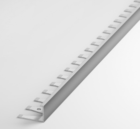 Профиль L-образный окантовочный гибкий ПК 02-12 серебро люкс до 12,5мм длина 2700мм