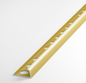 Профиль окантовочный полукруглый ПК 03 золото люкс до 10мм длина 2700мм