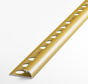 Профиль окантовочный полукруглый ПК 03-7 золото люкс до 7мм длина 2700мм