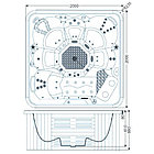 Гидромассажный бассейн IQUE Corsica 2000-CFL (200х200х89 см), фото 6
