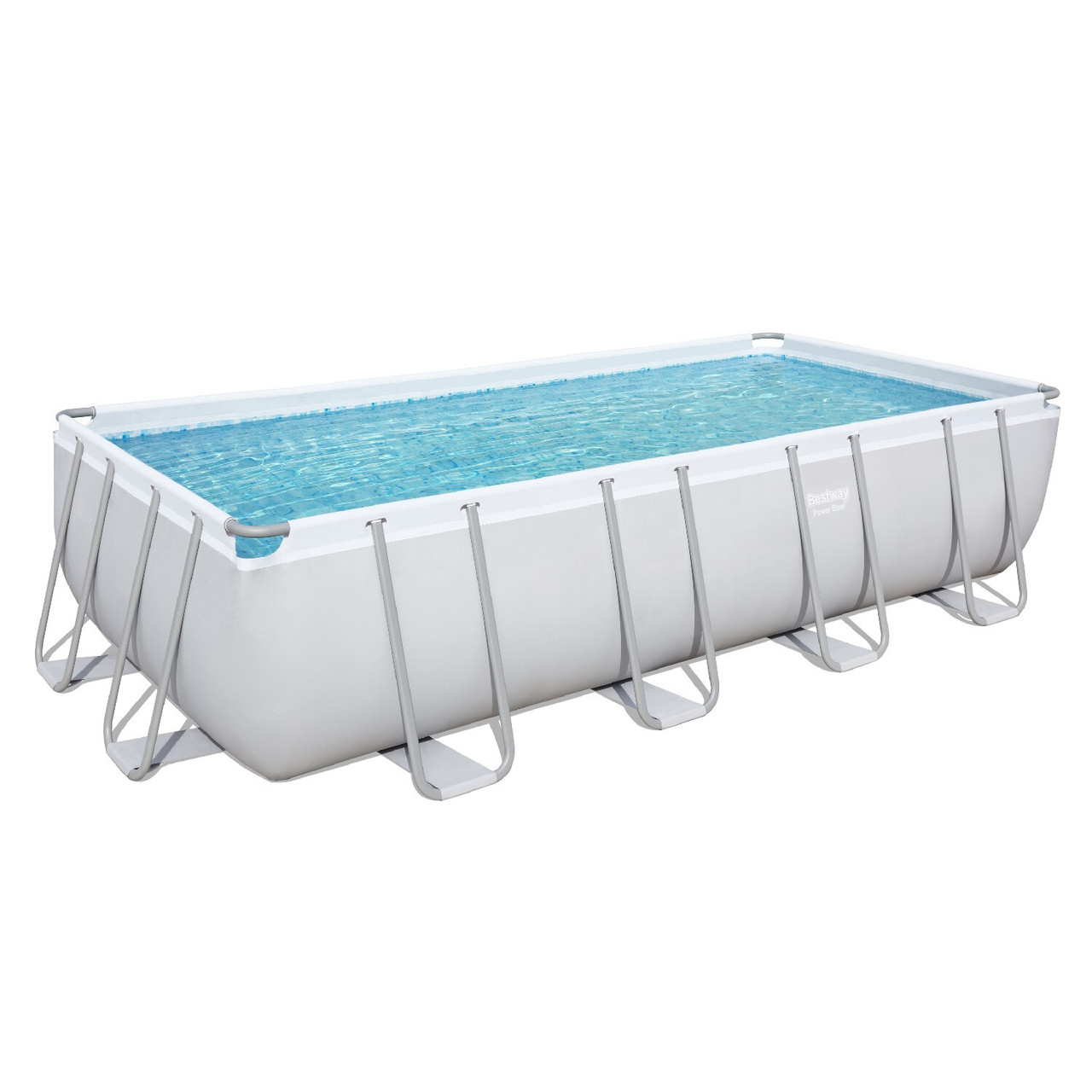 Каркасный прямоугольный бассейн Bestway 56475 (732х366х132 см) с песочным фильтром, лестницей и тентом