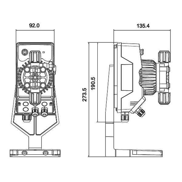 Мембранный дозирующий насос Aquaviva AMM200 Slave 0.1-14 л/ч - фото 4 - id-p157394355