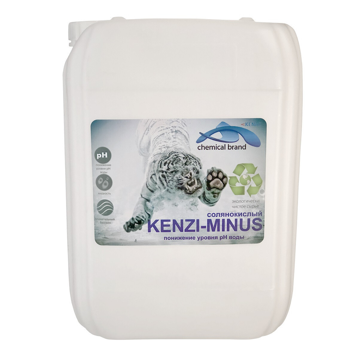 Жидкое средство для снижения уровня pH Kenaz Kenzi-Minus (солянокислый 14%) 30 л. - фото 1 - id-p157394392