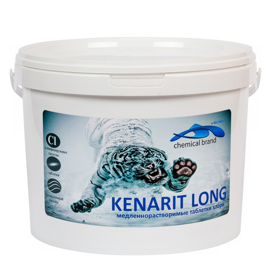 Сухой препарат для дезинфекции воды Kenaz Kenarit Long 0.8 кг - фото 1 - id-p157394419
