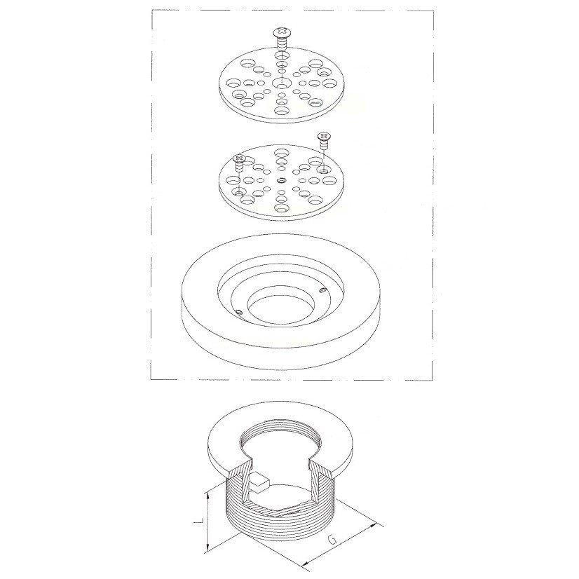 Форсунка стеновая Fitstar 3820000, НР 1 1/2", регулируемая, 40мм - фото 3 - id-p157393641