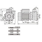 Насос Aquaviva LX LP300M (220В, 35 м3/ч, 3HP), фото 3