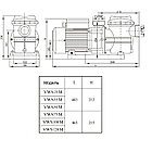 Насос Aquaviva LX STP150M (220В, 20 м3/ч, 1.5HP), фото 3